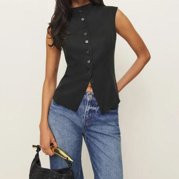 Reformation Lottie Vest Black - Picture 12 of 12